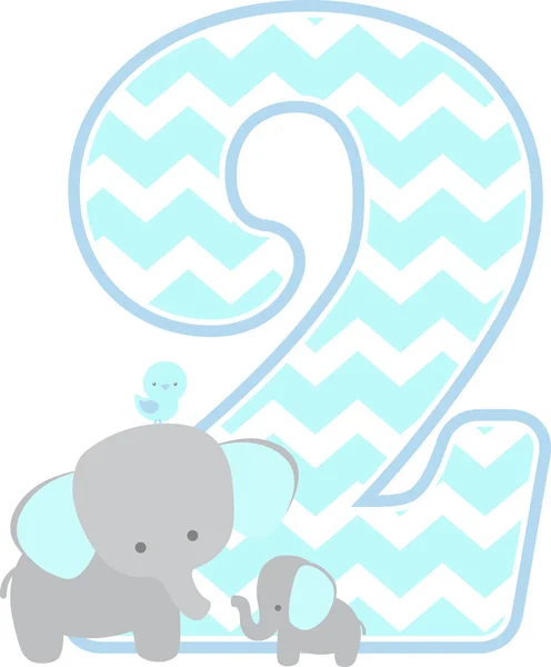 Number Cute Elephant Little Baby Elephant Isolated White Background Can Royalty Free Stock Illustrations