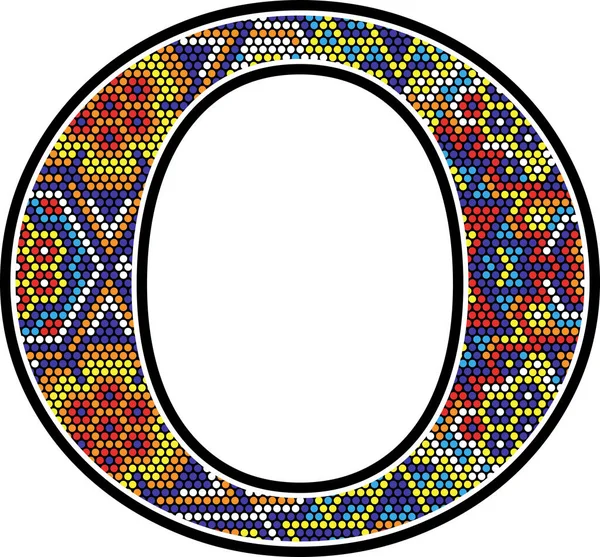 ilk o Meksikalı huichol sanat tarzı ile renkli noktalar soyut teması ile 