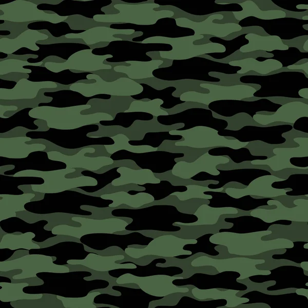 Textura Militar Camuflagem Sem Costura Padrão Cores Clássicas Estilo Vestuário — Vetor de Stock