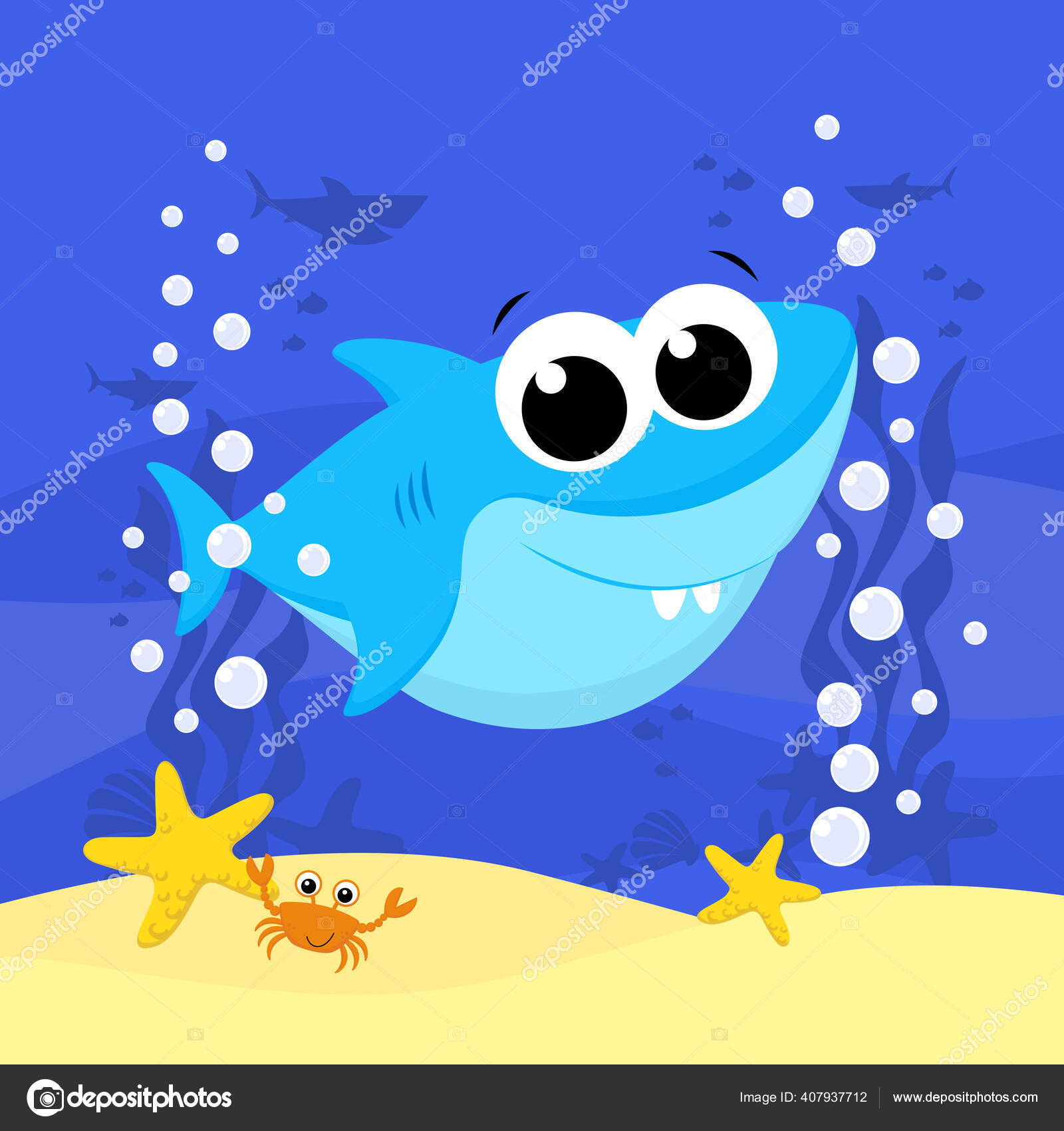 Cute Baby Shark Cartoon Illustration Bubbles Sea Background Design Baby Vector Image By C Hayaship Vector Stock Cute Baby Shark Cartoon Illustration Bubbles Sea Background Design Baby Vector Image By C Hayaship Vector Stock