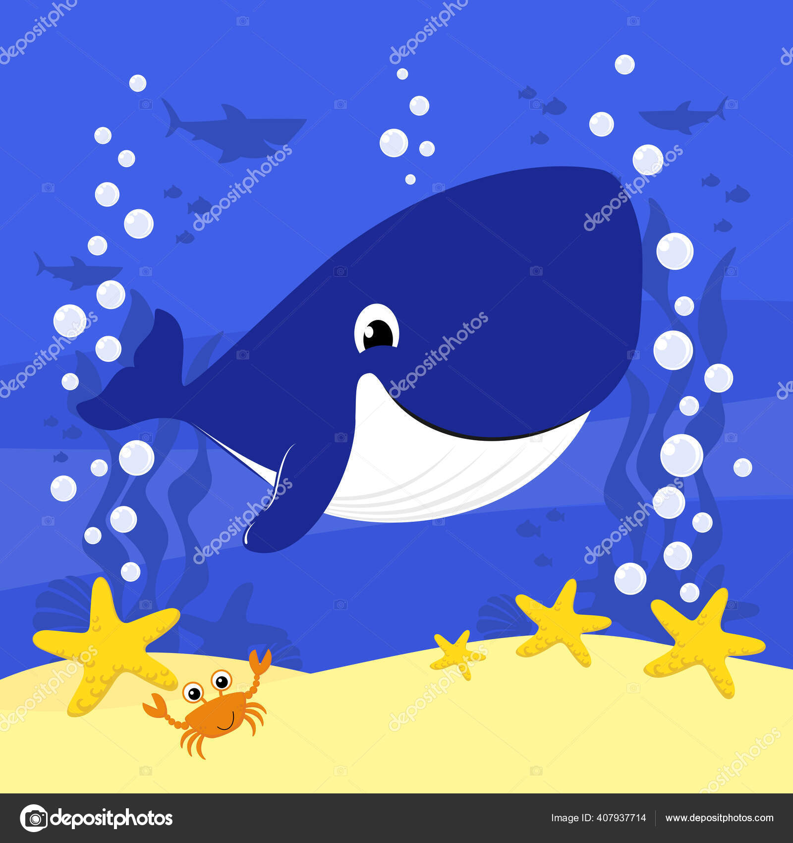 귀엽고 그림에 거품과 배경을 것입니다 아기와 아기를 스톡 벡터 - ©hayaship 407937714, image size:1600x1700