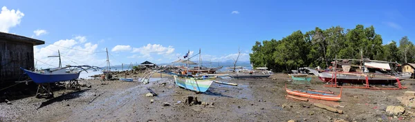 Fischereihafen Dorf Philippinen Palawanisch — Stockfoto