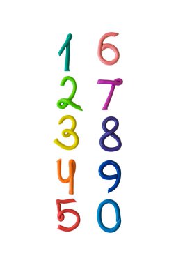 Renkli numaralar, hamuru farklı renklerde