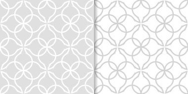 Web, Tekstil ve duvar kağıtları için dikişsiz desen ışık gri geometrik dizi