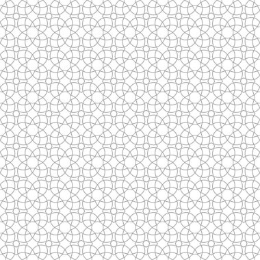 Beyaz arka planda gri geometrik yazdır. Web, Tekstil ve duvar kağıtları için seamless modeli