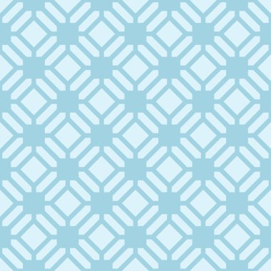 Hafif mavi geometrik süsleme. Web, Tekstil ve duvar kağıtları için seamless modeli