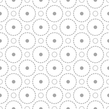 Beyaz arka planda gri geometrik süsleme. Web, Tekstil ve duvar kağıtları için seamless modeli