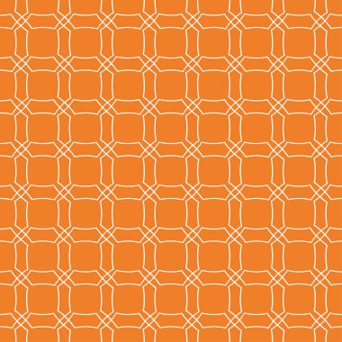 Turuncu geometrik süsleme. Web, Tekstil ve duvar kağıtları için seamless modeli