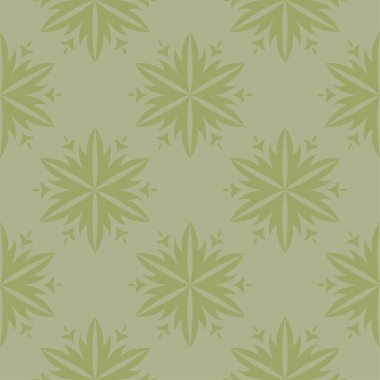 Zeytin yeşili çiçek süsleme. Tekstil ve duvar kağıtları için seamless modeli