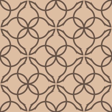 Kahverengi geometrik süsleme. Web, Tekstil ve duvar kağıtları için seamless modeli
