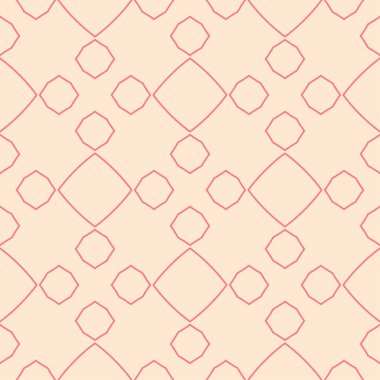 Geometrik süsleme. Kırmızı ve bej seamless modeli web, Tekstil ve duvar kağıtları için