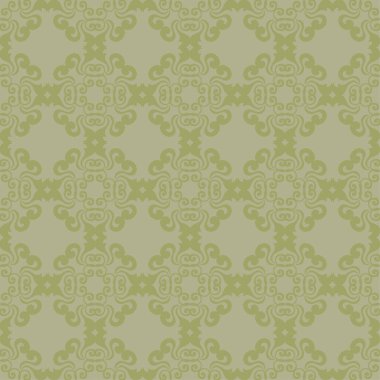 Zeytin yeşili çiçek süs tasarım. Tekstil ve duvar kağıtları için seamless modeli