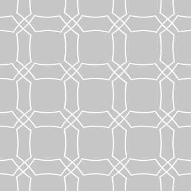 Gri ve beyaz geometrik süsleme. Web, Tekstil ve duvar kağıtları için seamless modeli