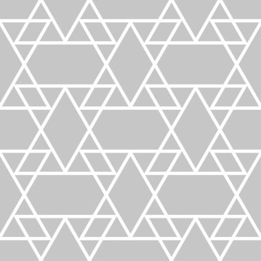 Gri ve beyaz geometrik süsleme. Web, Tekstil ve duvar kağıtları için seamless modeli