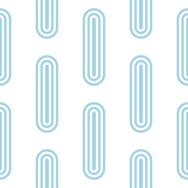 Beyaz ve mavi geometrik süsleme. Web, Tekstil ve duvar kağıtları için seamless modeli