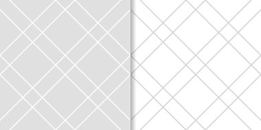 Işık gri geometrik süsler. Web, Tekstil ve duvar kağıtları için dikişsiz desen seti