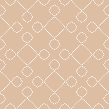 Geometrik süsleme. Bej ve beyaz seamless modeli web, Tekstil ve duvar kağıtları için