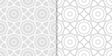 Web, Tekstil ve duvar kağıtları için ışık gri geometrik Dikişsiz desen