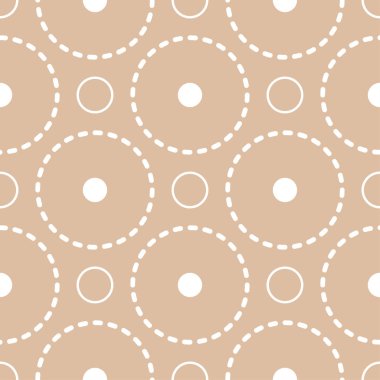 Bej ve beyaz geometrik süsleme. Web, Tekstil ve duvar kağıtları için seamless modeli
