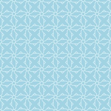 Hafif mavi geometrik süsleme. Web, Tekstil ve duvar kağıtları için seamless modeli