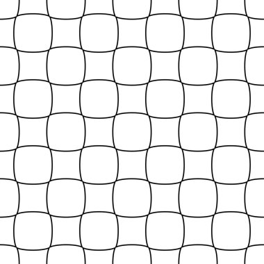 Geometrik süsleme. Siyah üzerine beyaz seamless modeli web, Tekstil ve duvar kağıtları için