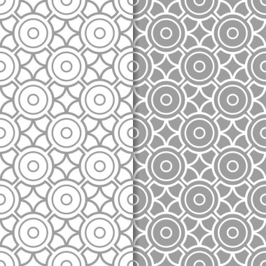 Gri ve beyaz geometrik Dikişsiz desen web, Tekstil ve duvar kağıtları için