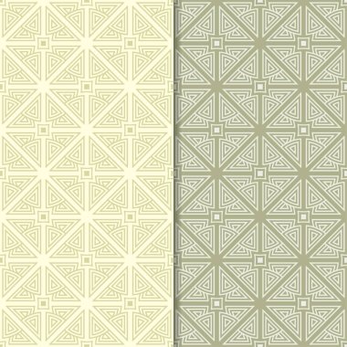 Zeytin yeşili geometrik Dikişsiz desen web, Tekstil ve duvar kağıtları için