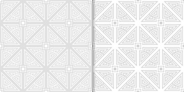 Web, Tekstil ve duvar kağıtları için ışık gri geometrik Dikişsiz desen