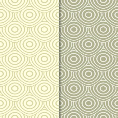 Zeytin yeşili geometrik süsler. Web, Tekstil ve duvar kağıtları için dikişsiz desen seti
