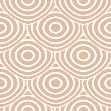 Bej ve beyaz geometrik süsleme. Web, Tekstil ve duvar kağıtları için seamless modeli