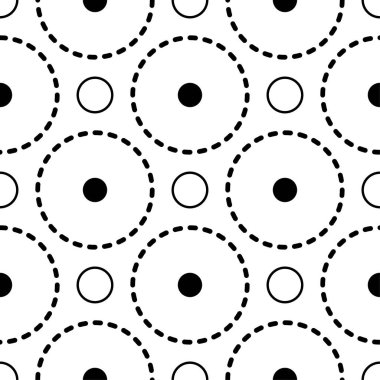 Siyah ve beyaz geometrik süsleme. Web, Tekstil ve duvar kağıtları için seamless modeli
