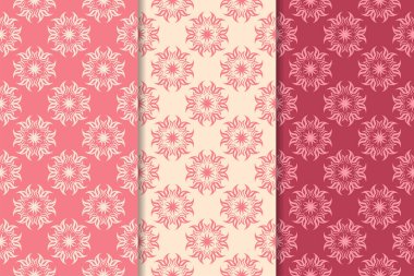 Kiraz kırmızı çiçekli süs tasarımlar. Duvar kağıtları ve kumaşlar için dikey Dikişsiz desen