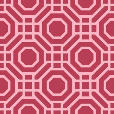 Kırmızı geometrik yazdır. Web, Tekstil ve duvar kağıtları için seamless modeli