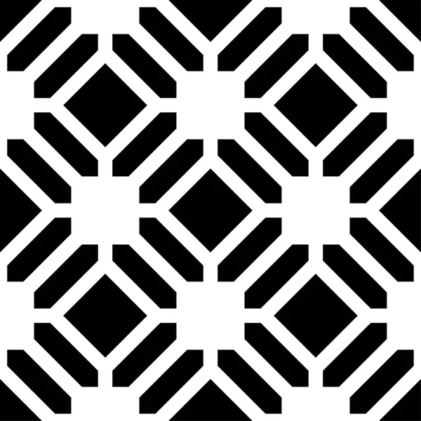 Белый Черный Геометрический Орнамент Бесшовный Узор Веб Текстиля Обоев — стоковый вектор