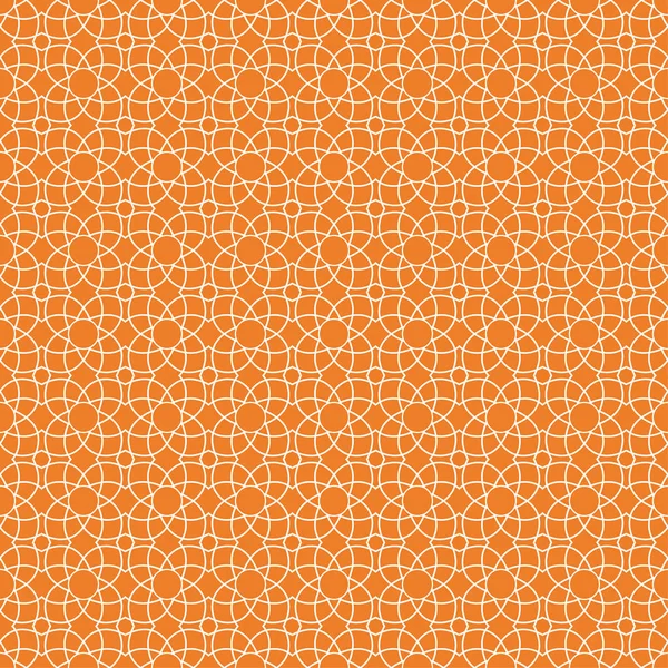 橙色几何打印 纺织品和墙纸无缝模式 — 图库矢量图片