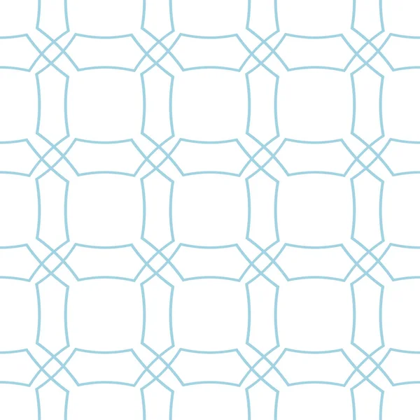 Vit Och Blå Geometrisk Ornament Seamless Mönster För Webb Textil — Stock vektor