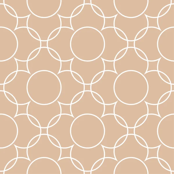 Beige Und Weiße Geometrische Ornamente Nahtloses Muster Für Web Textilien — Stockvektor