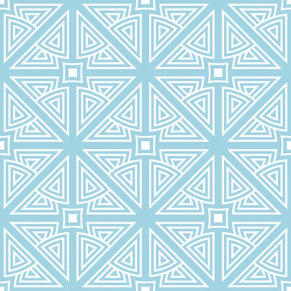 海军蓝色和白色几何无缝图案的网络 纺织品和墙纸 — 图库矢量图片