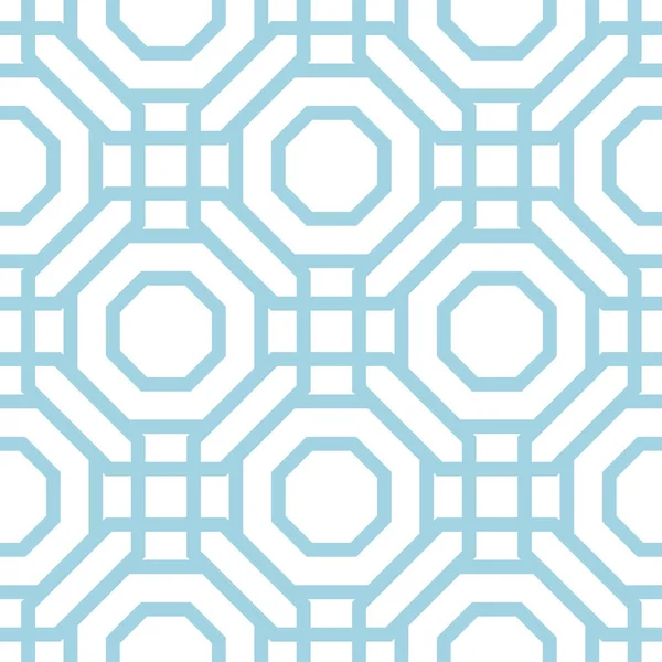 Weiß Blauer Geometrischer Druck Nahtloses Muster Für Web Textilien Und — Stockvektor