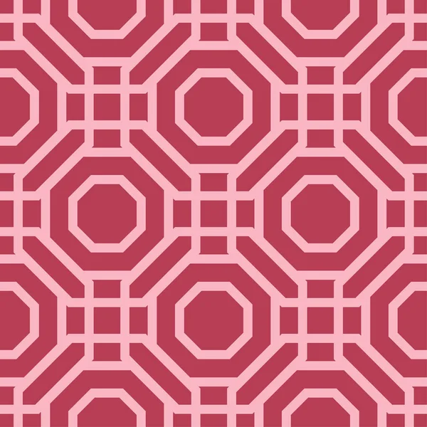 Roter Geometrischer Druck Nahtloses Muster Für Web Textilien Und Tapeten — Stockvektor