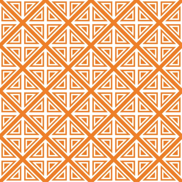 Ornement Géométrique Orange Modèle Sans Couture Pour Toile Textile Fonds — Image vectorielle