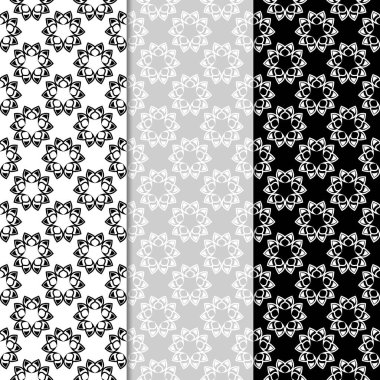 Sorunsuz tek renkli çiçek desenleri. Arka plan duvar kağıtları için çiçeğe elemanları ile.