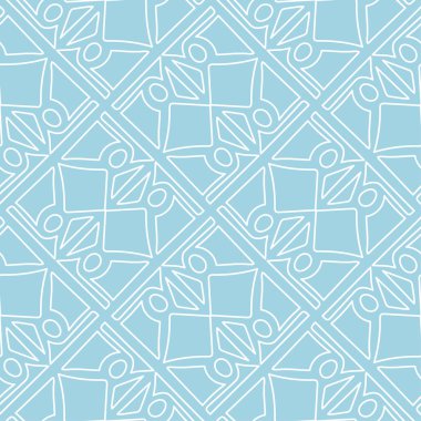 Lacivert ve beyaz geometrik seamless modeli web, Tekstil ve duvar kağıtları için