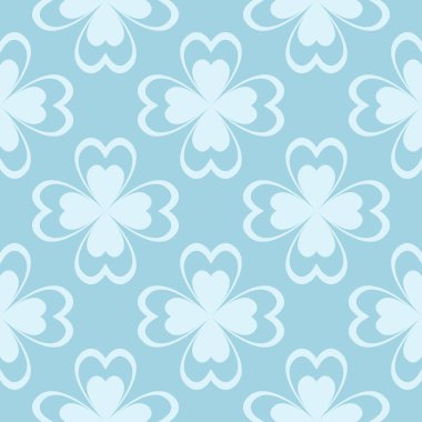 Çiçek renkli seamless modeli. Mavi ve beyaz arka plan duvar kağıtları için çiçeğe elemanları ile.