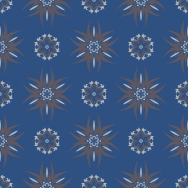 Mavi çiçek sorunsuz arka plan. Tasarım deseni duvar kağıtları, Tekstil ve kumaş çiçek öğeleri