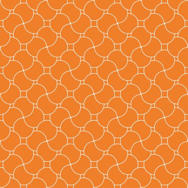 Turuncu geometrik yazdır. Web, Tekstil ve duvar kağıtları için seamless modeli