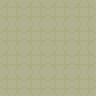 Zeytin yeşili geometrik süsleme. Web, Tekstil ve duvar kağıtları için seamless modeli