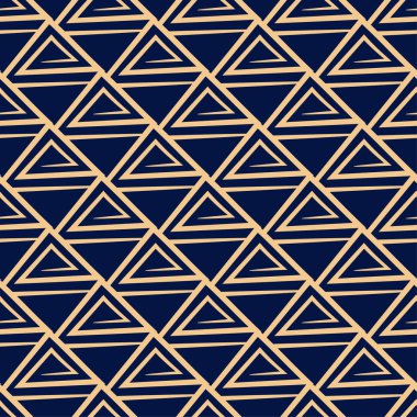 Soyut seamless modeli. Altın arka plan için mavi Tekstil, duvar kağıtları ve kumaşlar