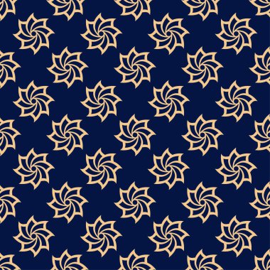 Çiçek renkli seamless modeli. Altın mavi arka plan ile meyveye öğeleri için duvar kağıtları.