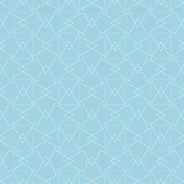 Hafif mavi geometrik süsleme. Web, Tekstil ve duvar kağıtları için seamless modeli